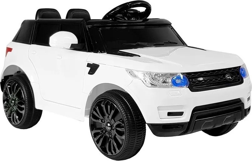 LEAN CARS Elektrické autíčko HL1638 s diaľkovým ovládaním, MP3 a LED svetlom biele