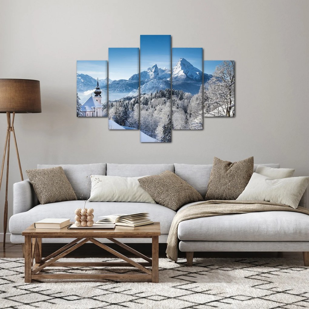 Obraz - Váhľad na zimnú krajinu (150x105 cm)