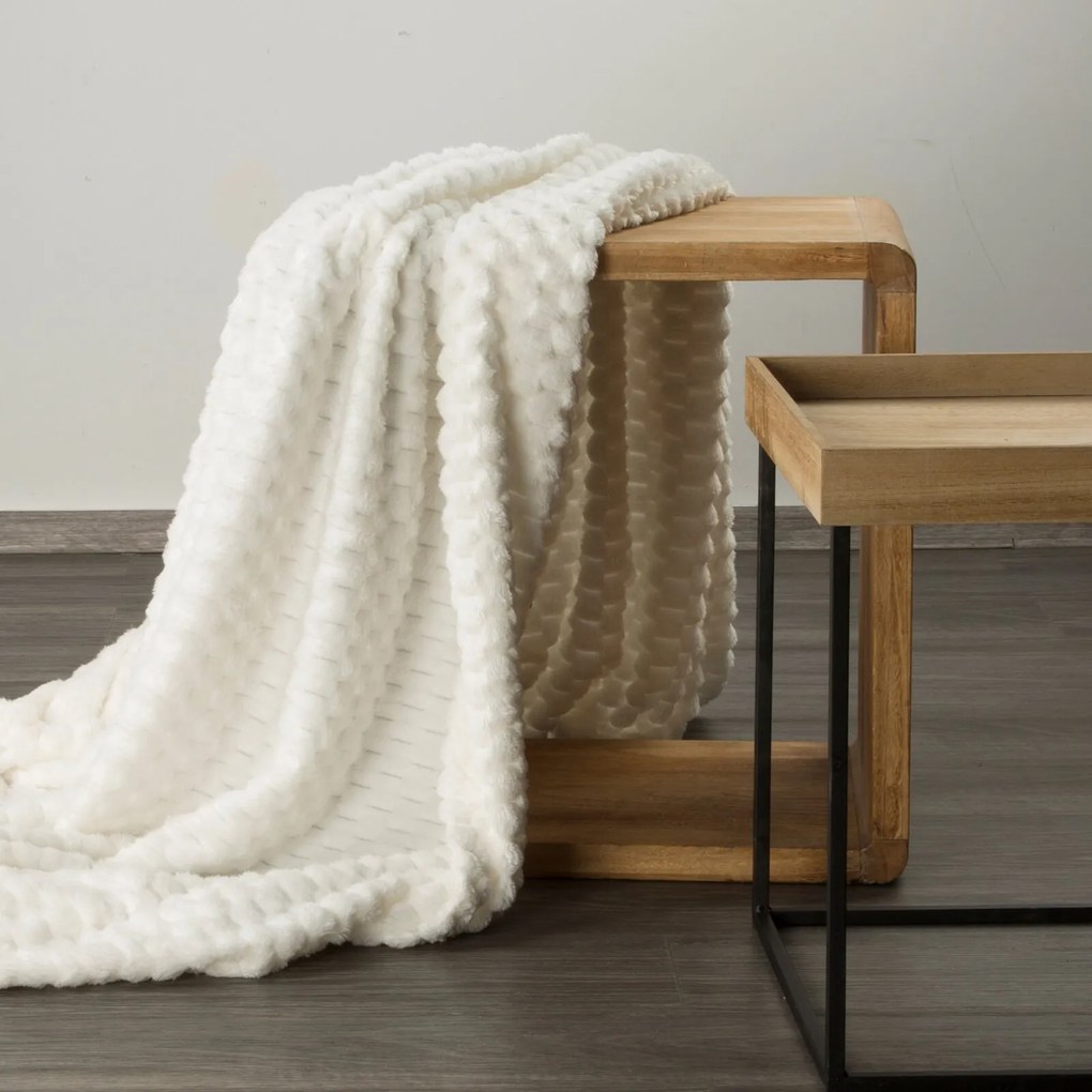 DEKA Z MIKROFLANELU CINDY6 70X160 CM BIELA