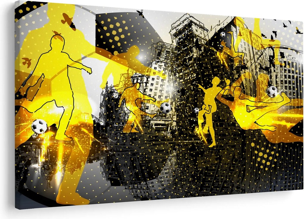 Obraz - Futbal vo veľkomeste (90x60 cm)