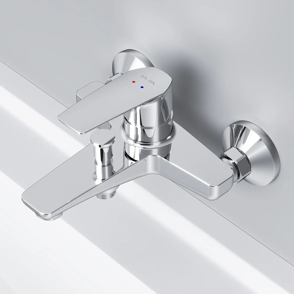 Vaňová a sprchová batéria AM.PM Gem FGA10000 jednopáková, chróm