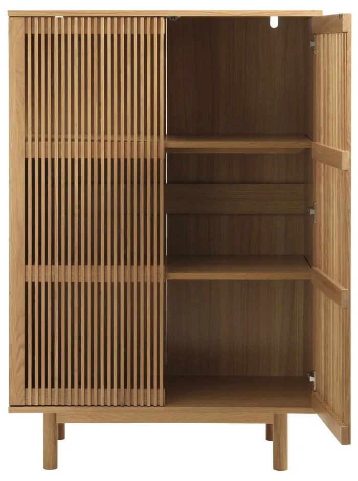 Skrinka v dekore duba v prírodnej farbe 95x140 cm Tiber – Unique Furniture