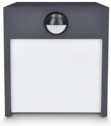 Brilagi-LED Vonkajšie nástenné svietidlo so senzorom TERNI LED/12W/230V antr. IP44