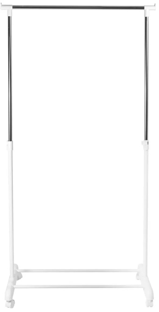 Pojazdný stojan na oblečenie Ida 66 cm biely