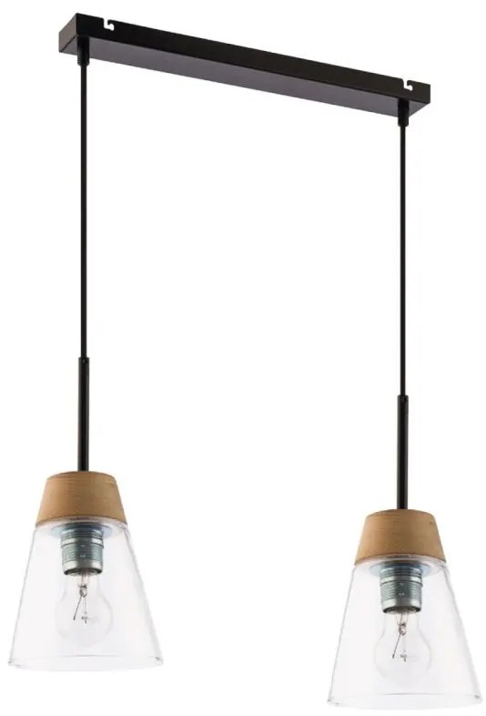 Jupiter 1541 - DM 2 TR - Závesné svietidlo DOMINO 2xE27/60W