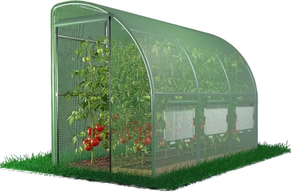 Polovičný záhradný fóliovník 3 x 1,5 x 2 m