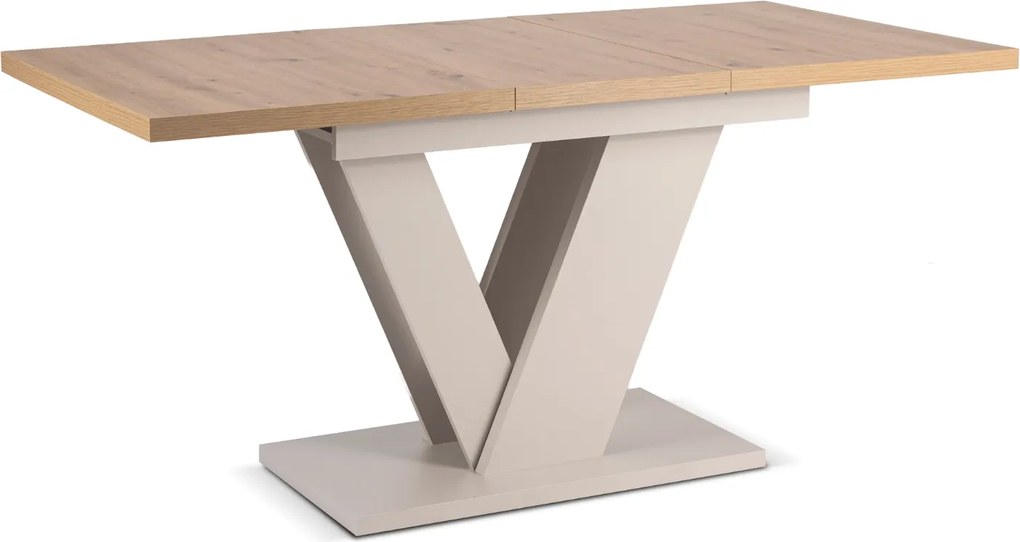 Vintino Jedálenský rozťahovací stôl ARES dub artisan/kašmír 120-160 cm
