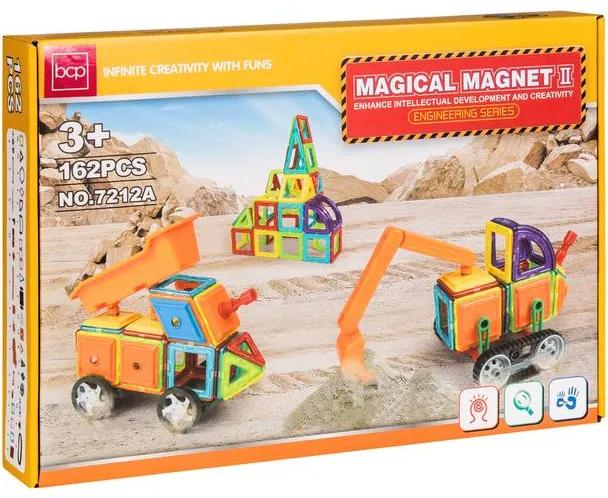 KIK Magnetická stavebnica Magical Magnet 7212 - 162 dielov