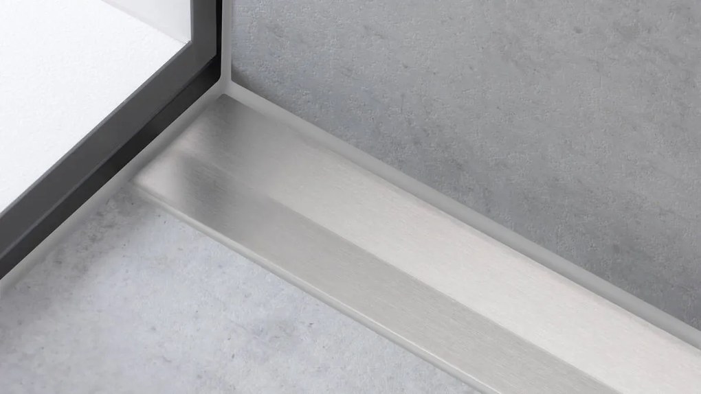 Hansgrohe RainDrain Flex, vrchná sada sprchového žľabu 700, skracovateľný, pre inštaláciu voľne na plochu, kartáčovaná nerezová oceľ, HAN-56043800