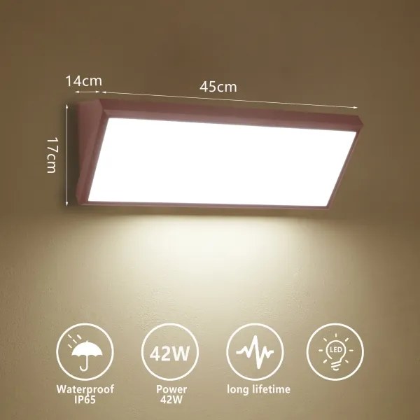 Brilagi - LED vonkajšie nástenné svietidlo TRIANGLE LED/42W/230V 3000/4000/6500K hnedá IP65