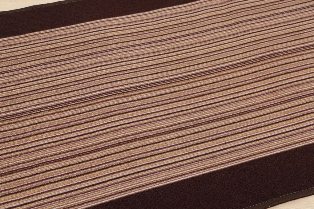 Protišmykový behúň na mieru Carnaby 41, šíre 67 cm, hnedá, chodba / predsieň, Associated Weavers