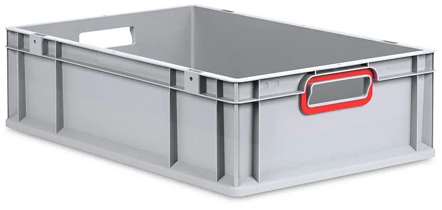 Sada 5 kusov - Eurobox Next Gen 2.0 - Stohovateľná nádoba s otvorenými rukoväťami - Červená - 600 x 400 x 170 mm