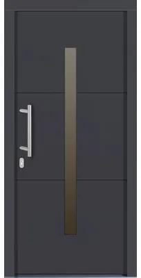 Vchodové dvere Tavira drevené 100x200 cm L antracit