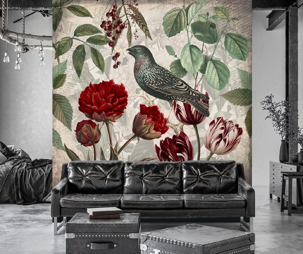 Gario Fototapeta Abstraktná vtáčika príroda - Andrea Haase Materiál: Vliesová, Rozmery: 150 x 150 cm