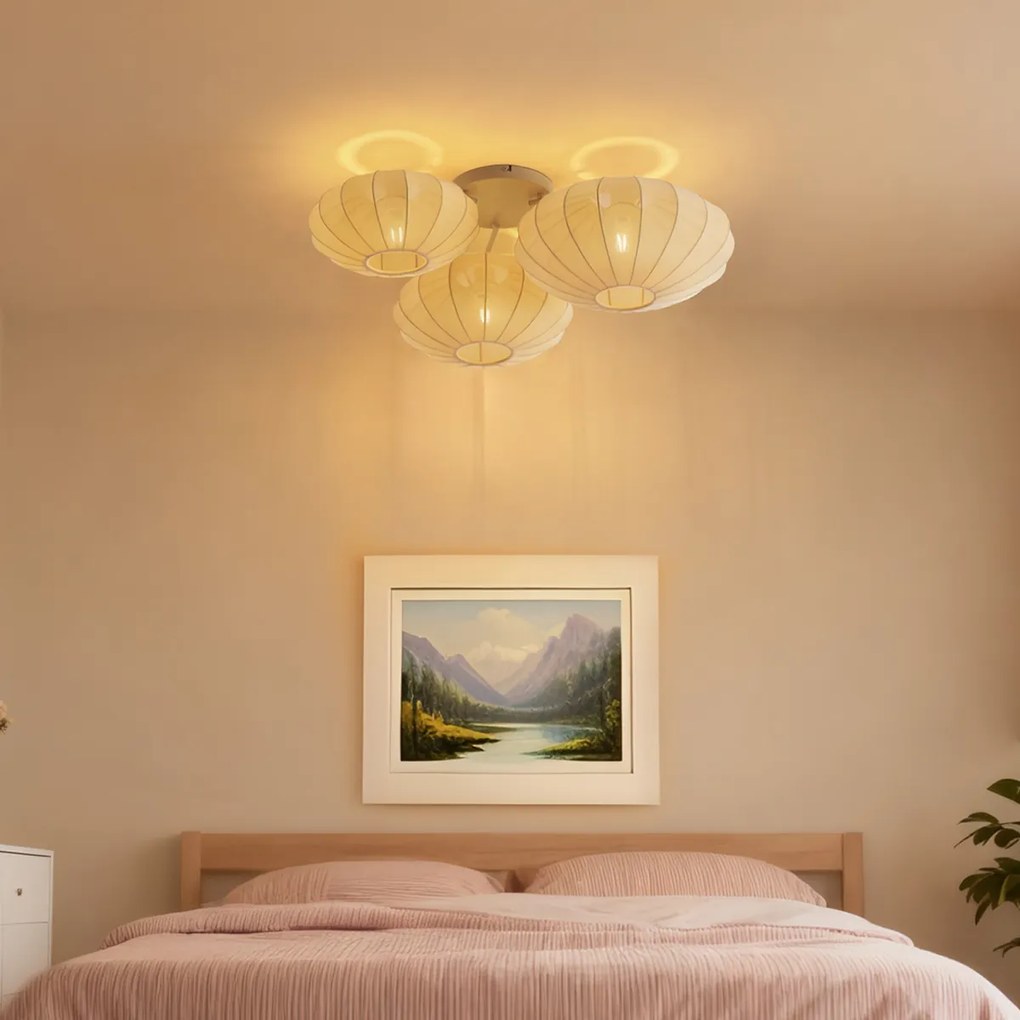 Japandi stropné svietidlo béžové 3-svetlá - Multi Bida