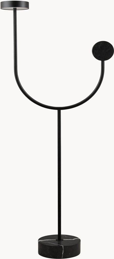 Malá stojacia LED lampa z mramoru Grasil