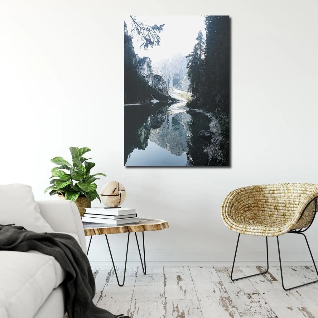 Gario Obraz na plátne Hory odrážajúce sa v jazere - Dmitry Belov Rozmery: 40 x 60 cm