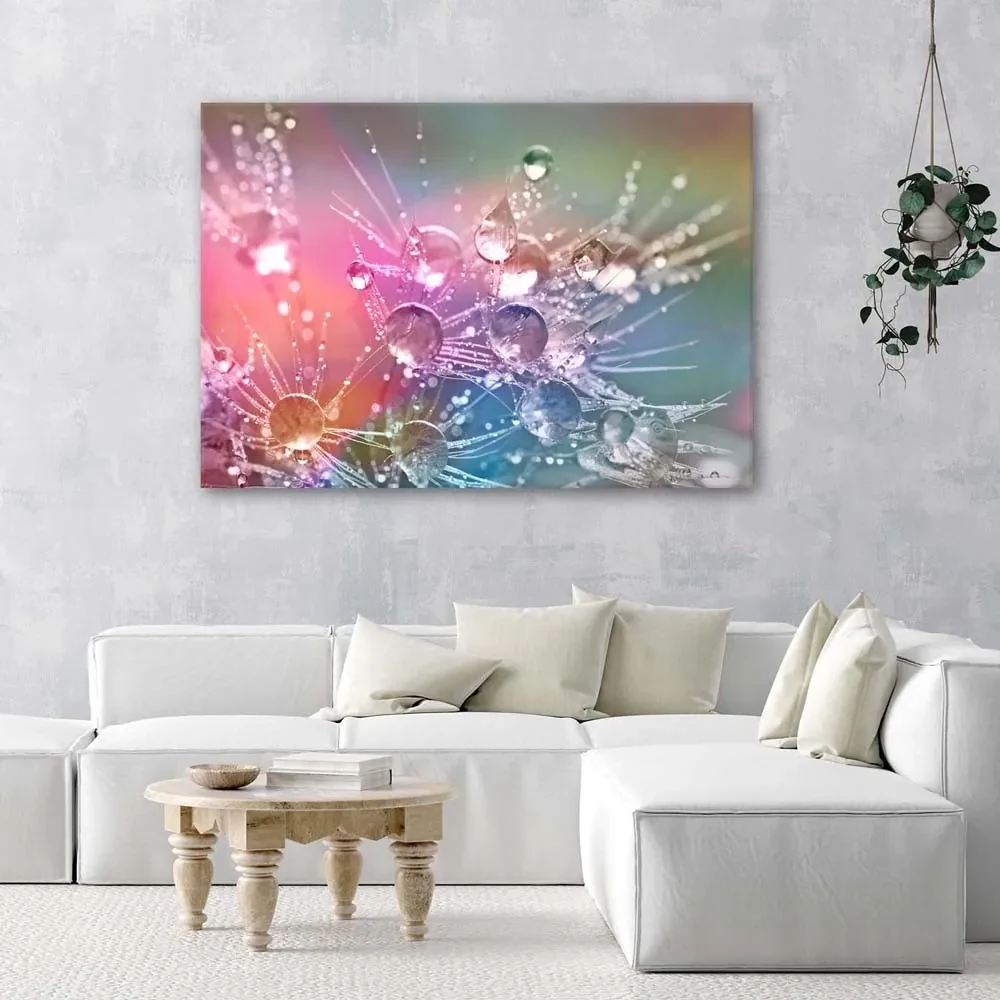 Gario Obraz na plátne Kvapky vody na púpave Rozmery: 100 x 70 cm