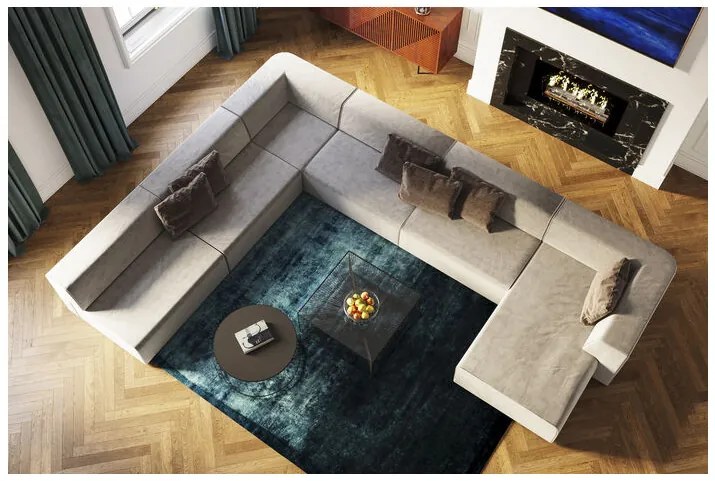 Infinity Elements rohový modul sivý ľavý