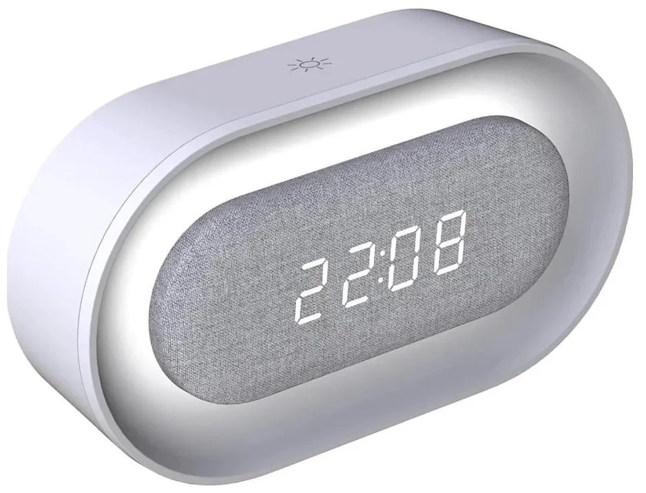 LED Stmievateľná nočná lampička s budíkom KAJA LED/1,3W/5V 3000K