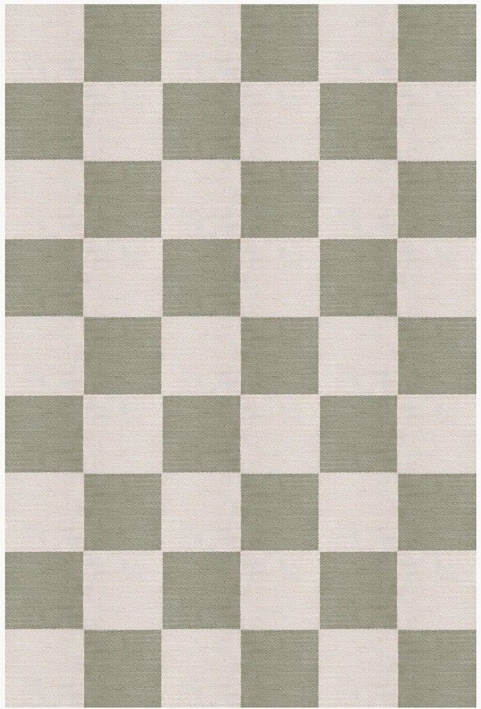 Ručne tkaný jutový koberec's nízkym vlasom Chess Flatweave