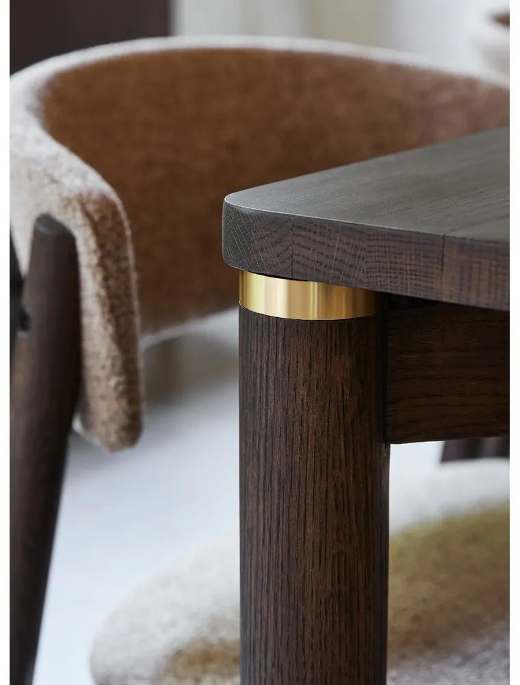 Hnedý rozkladací jedálenský stôl 95x180 cm Arun – Unique Furniture