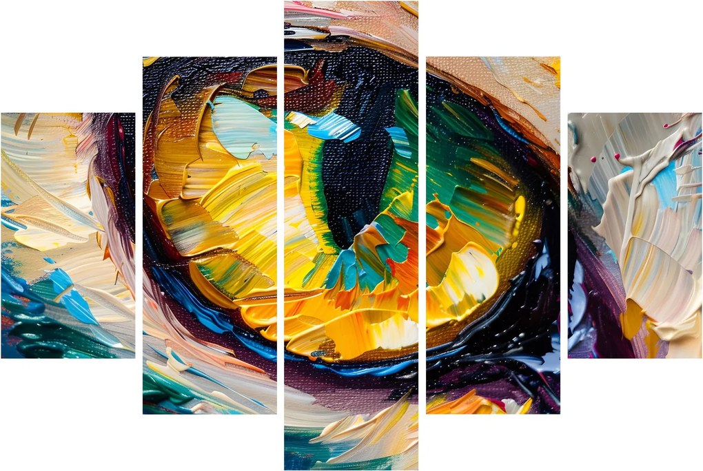 Obraz - Maľba mačacieho oka (150x105 cm)