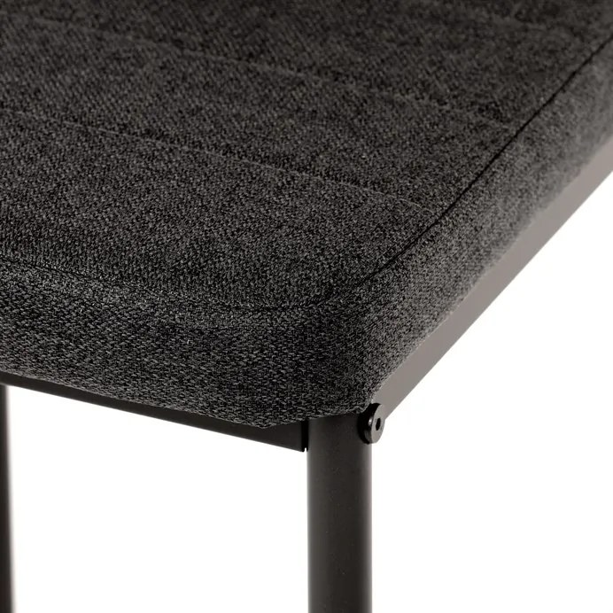 Autronic BONTEC Jedálenský set so 4 stoličkami, 130x70x76cm mramor, ASE-1003 BK2 Farba: Čierna