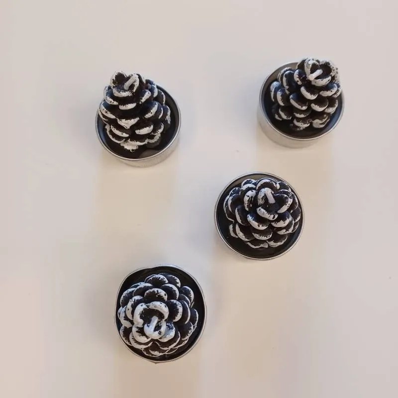 DECOLED Sviečky, 3,5 x 5 cm, 4 kusy