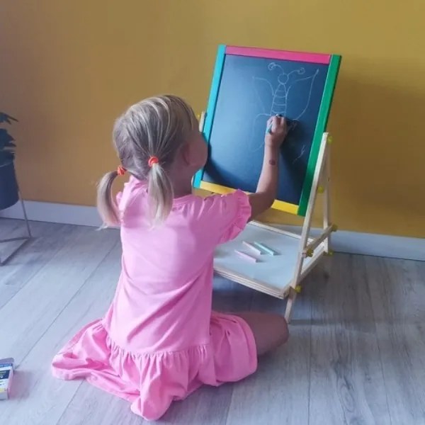 Obojstranná drevená tabuľa na kreslenie 23546
