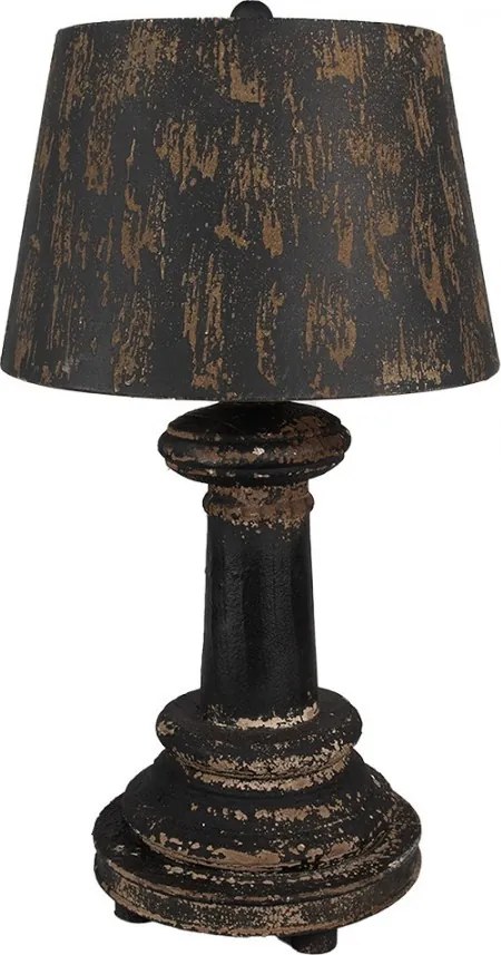 Table Lamp ? 35x64 Cm Black Wood Metal - ? 35*64 cm E27/ma* 1*60W