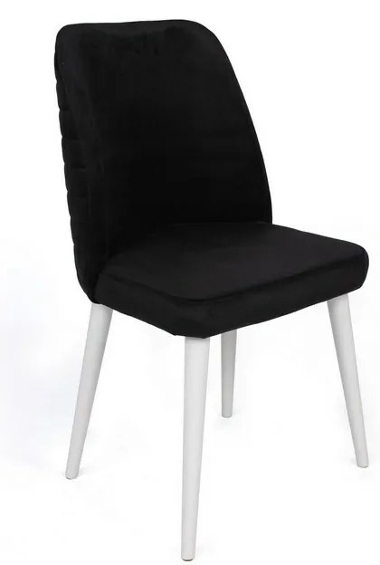 Súprava jedálenských stoličiek Tutku Black and White, 2 ks