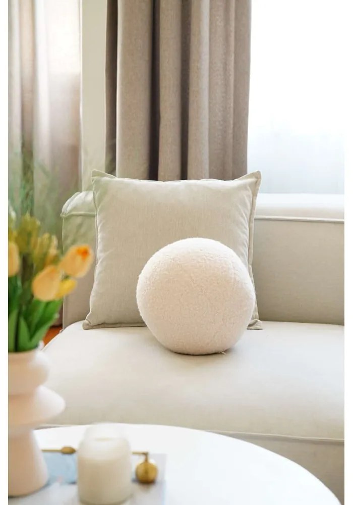 Dekoračný vankúš z materiálu buklé ø 20 cm Top – Mioli Decor