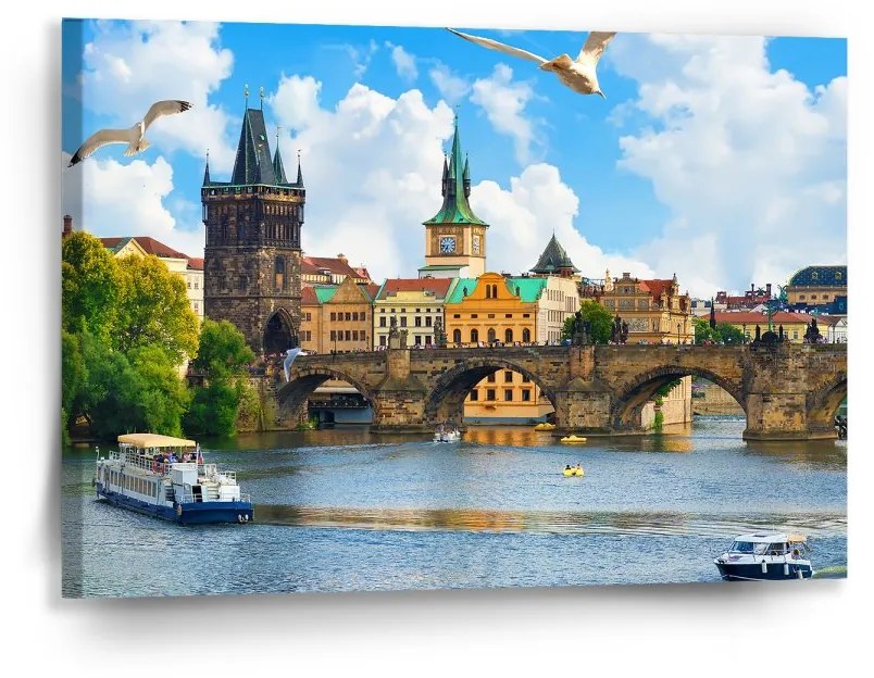 Sablio Obraz Praha Karlov most 2 - 90x60 cm