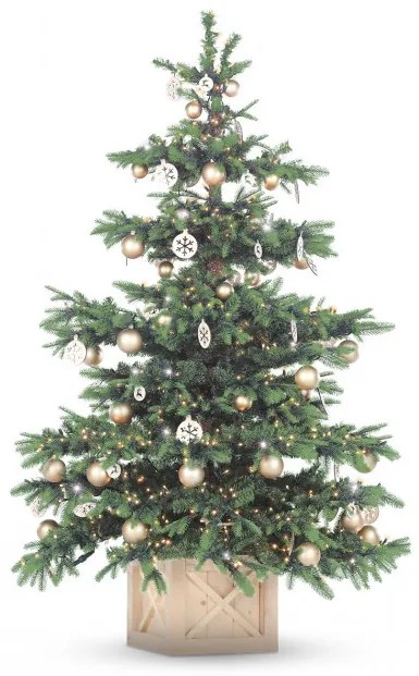 Umelý 3D vianočný stromček s boxom- Gaja 210cm