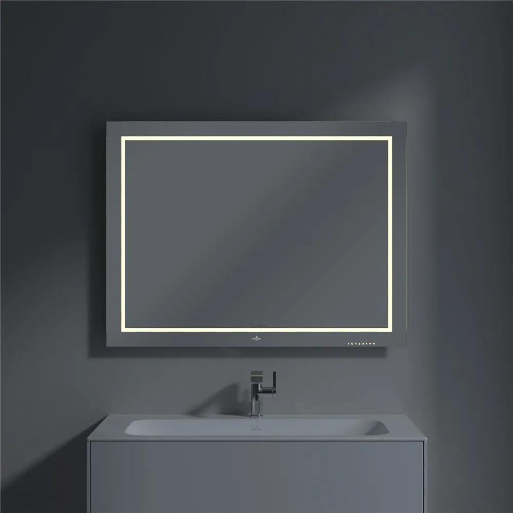 VILLEROY &amp; BOCH Finion zrkadlo s LED osvetlením, 1000 x 45 x 750 mm, F6001000