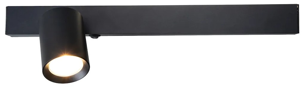EUlight Nástenné svietidlo Magnet Left, 1x čierne kovové tienidlo + 1x LED 5W, b