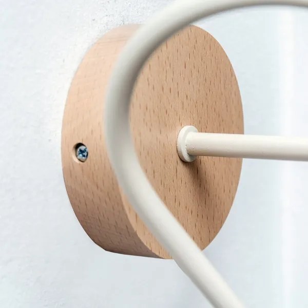 Nástenné svietidlo OXFORD 1xE27/15W/230V borovica/krémová