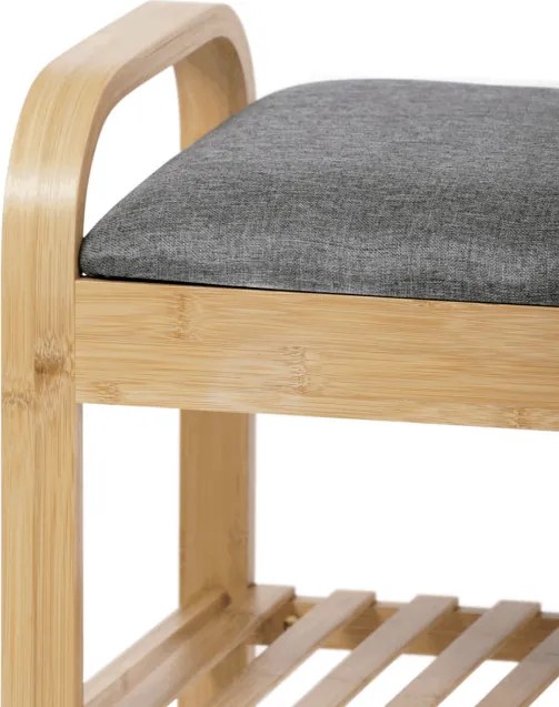 Bambusový botník prírodný DR-N1016 GREY2