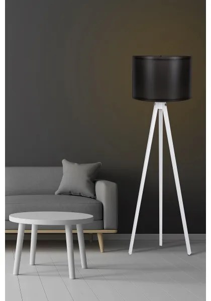 Stojacia lampa AYD 1xE27/60W/230V čierna/biela