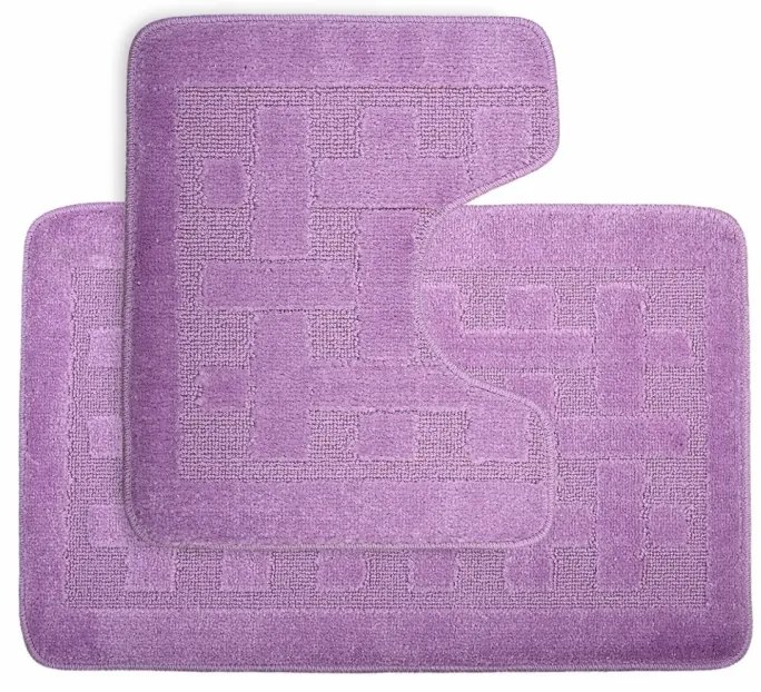 Kúpeľňové predložky set 2 kusov Amy fialové EMI