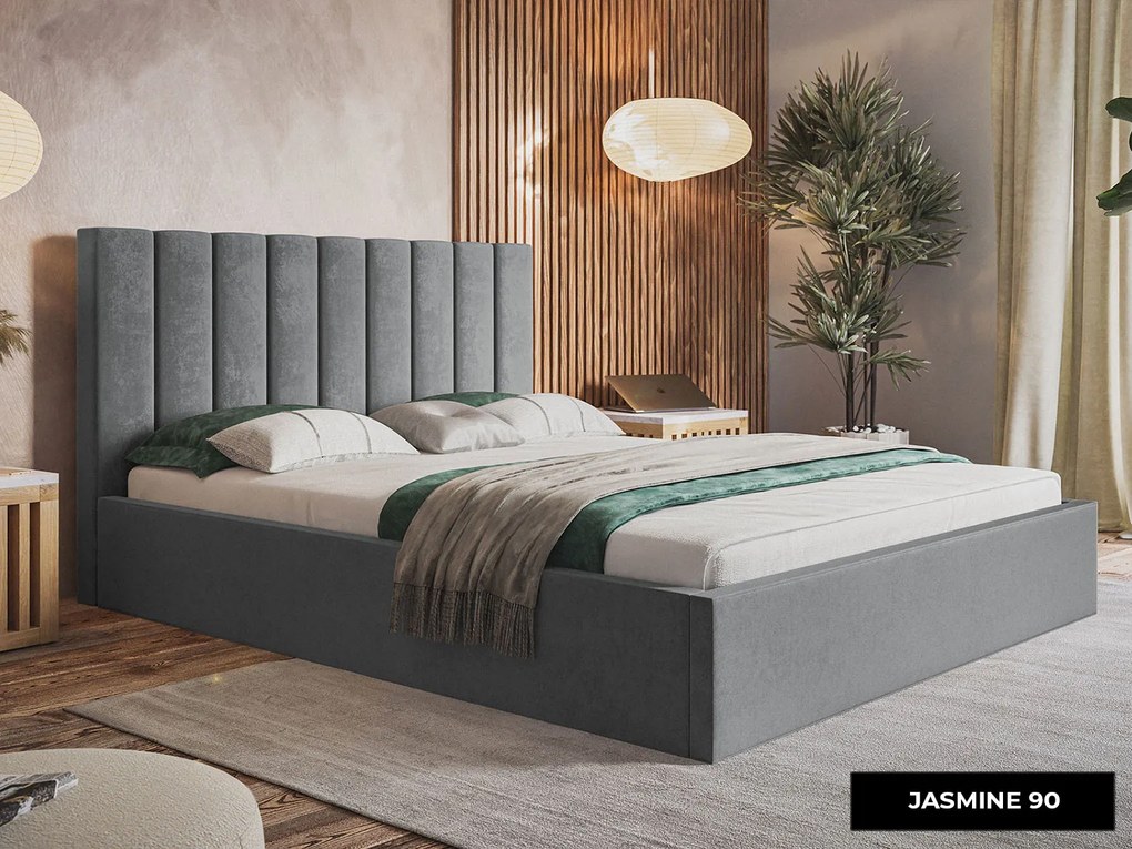 PROXIMA.store - Minimalistická čalúnená posteľ ALEXIS ROZMER: 160 x 200 cm