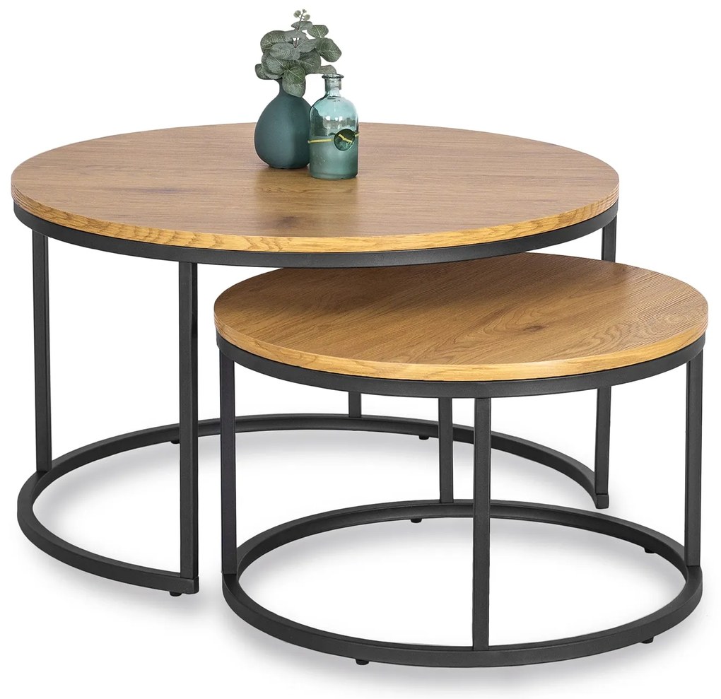 PROXIMA.store - Set konferenčných stolíkov DELIA VEĽKOSŤ: MAXI