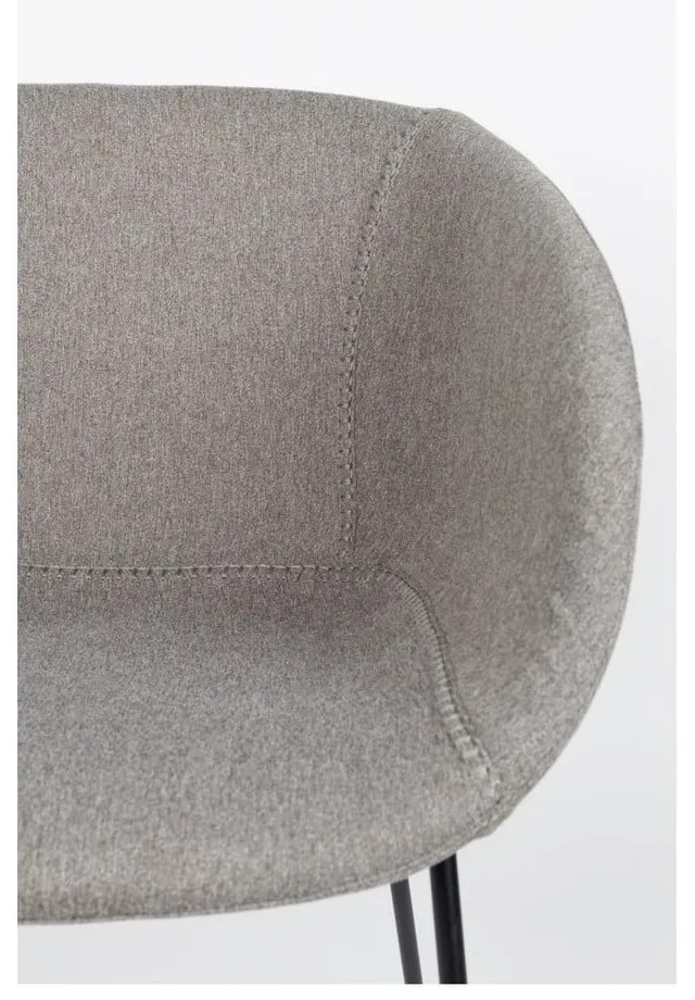 Sada 2 sivých barových stoličiek Zuiver Feston, výška sedu 65 cm