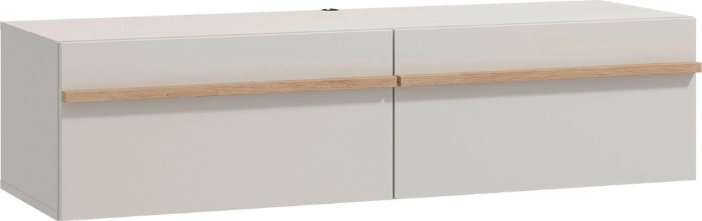 XXXLutz STOJAN NA TV, kašmírová, dub artisan, 128/32/41,5 cm Xora - TV nábytok - 000834016003