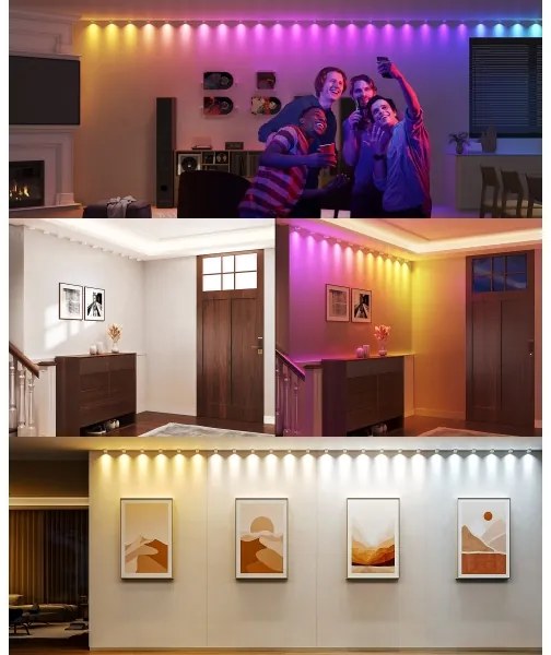 Govee - RGBIC LED String Downlights 5m Wi-Fi