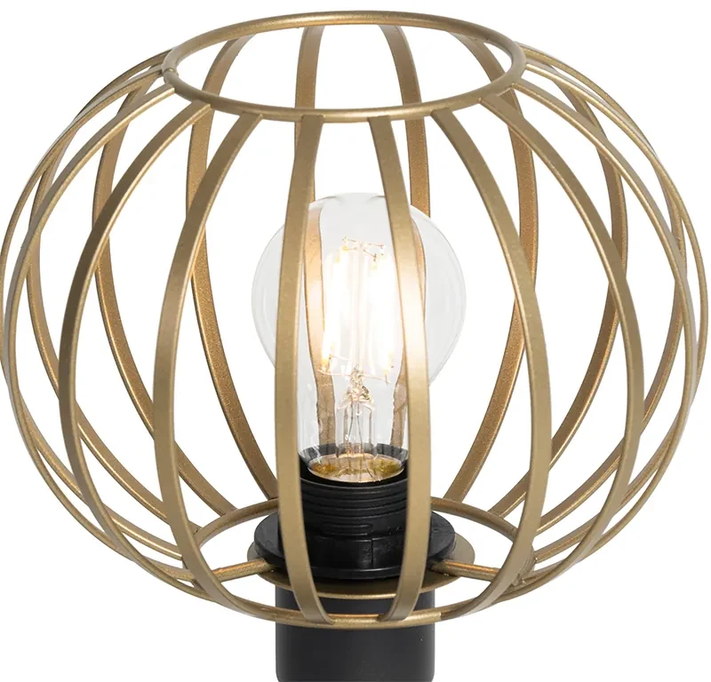 Dizajnová stolná lampa mosadz - Johanna