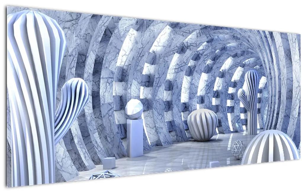 Obraz - 3D abstrakcia (120x50 cm)