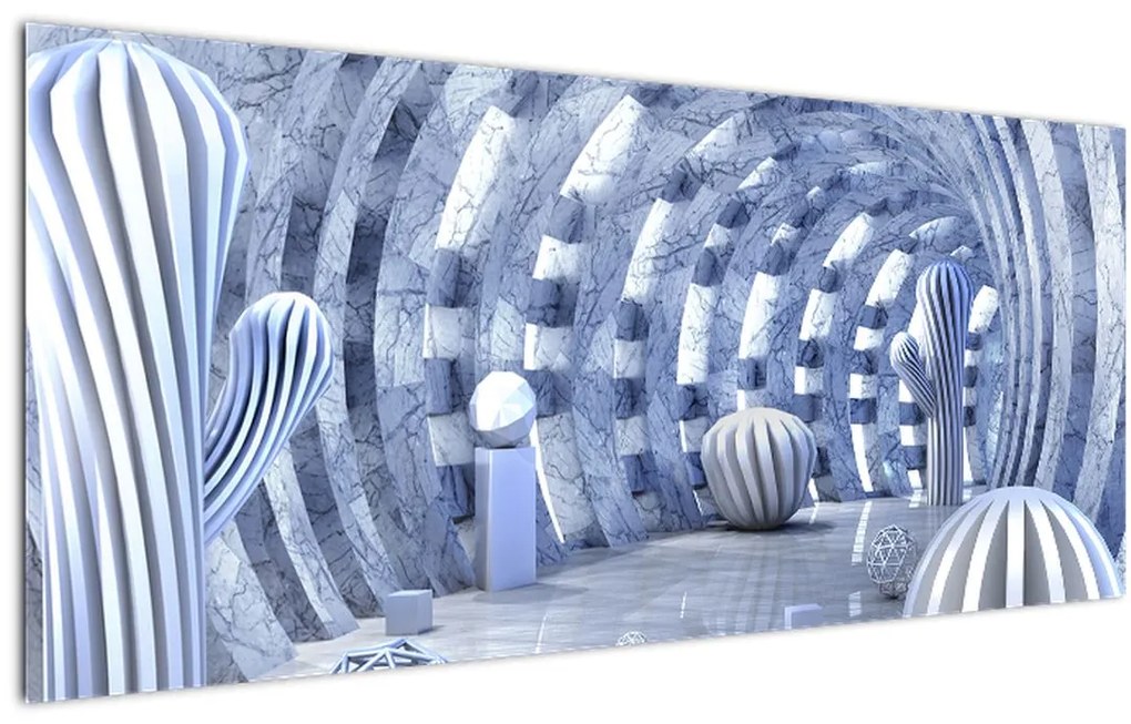 Obraz - 3D abstrakcia (120x50 cm)