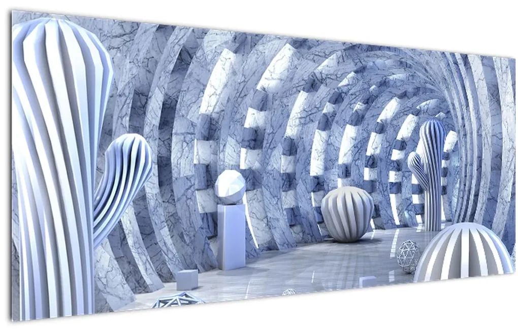 Obraz - 3D abstrakcia (120x50 cm)